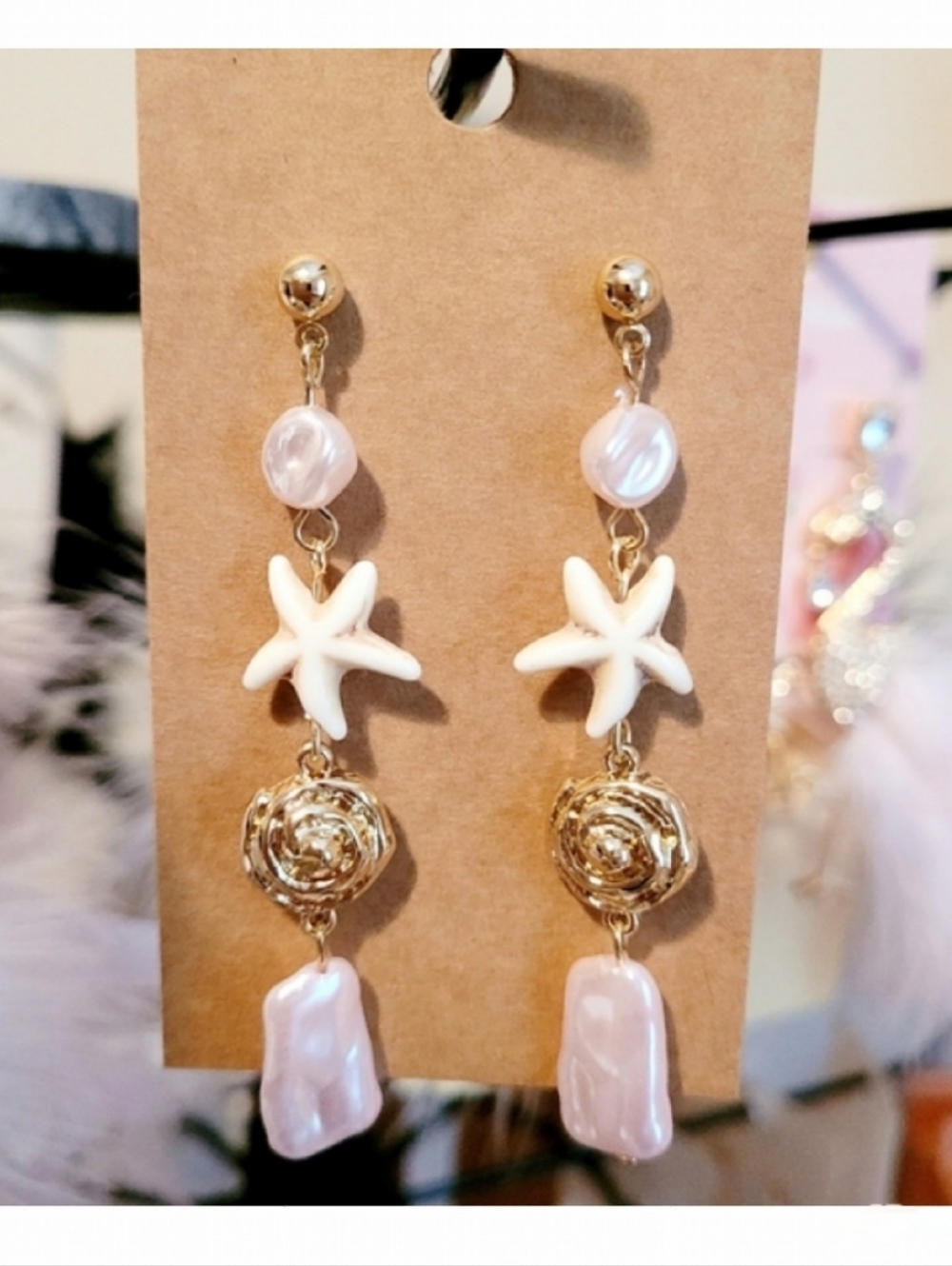 🌺Vacation Wear Starfish Earings Starfish Jewelry Tropical Jewelry Resort Wear